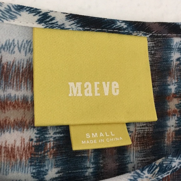 Anthropologie Maeve Loose Plaid Short Sleeve Top - Picture 3 of 5